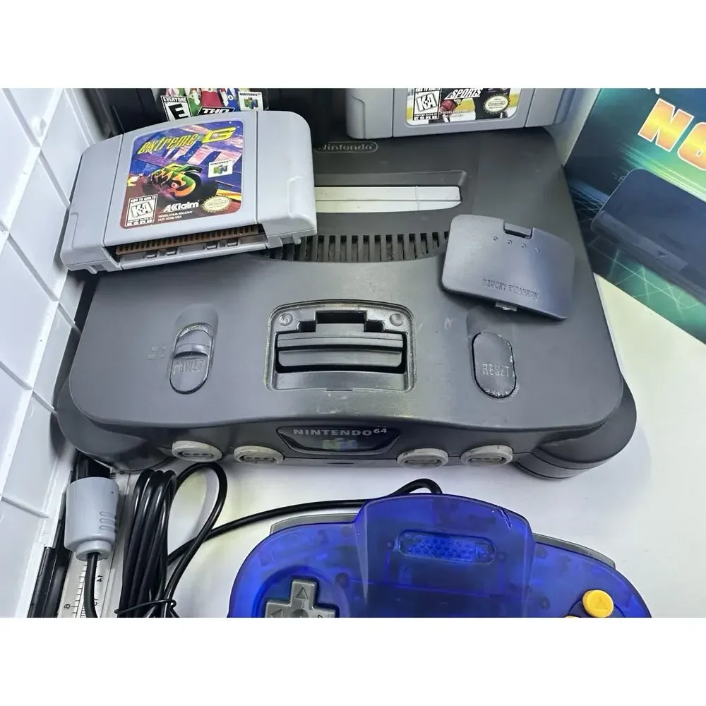 Nintendo 64 N64 Console Bundle w Controller Power Supply AV Cord 3 Games Retro